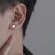自由說(shuō)耳夾無(wú)耳洞磁吸假耳釘耳夾男士無(wú)洞無(wú)痛耳骨夾耳飾酷帥潮流嘻哈 銀色一對