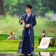 微愛(ài)的小松鼠漢服男童 古裝2025公子少爺服裝兒童中國風(fēng)唐裝國學(xué)演出服1516 藏青色飛鶴 170 cm