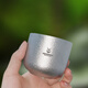 SILVERANT銀蟻純鈦茶杯主人杯單杯定制茶碗品茗杯雙層防燙功夫茶具戶外家用 鈦晶主人杯