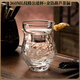 Luxury Flowers日式錘紋玻璃公道杯加厚耐熱分茶器高檔過(guò)濾泡茶茶具茶海公杯茶漏 360ml紋路公道杯+金箔葫蘆茶漏 無(wú)規格