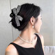 媞陌新款水鉆蝴蝶結大號抓夾氣質(zhì)盤(pán)發(fā)鯊魚(yú)夾韓版感閃鉆蝴蝶結發(fā)飾520 黑色