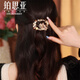 鉑思亞新中式蝴蝶發(fā)夾女新款國風(fēng)甜美氣質(zhì)一字彈簧夾金色發(fā)卡頭飾發(fā)飾 【鎏金蝴蝶】