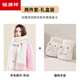 恒源祥羊毛圍巾女生冬季高檔禮盒送女友2025新款可愛(ài)手套圍巾套裝 貓咪2件套A[臻品白色圍巾+手套