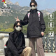 啄木鳥(niǎo)沖鋒衣男女戶外三合一外套春秋冬可拆卸內(nèi)膽防風(fēng)防水夾克外套加厚 黑色 L (建議100-120斤)