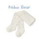 尼多熊寶寶連褲襪女童打底褲兒童褲襪嬰兒秋冬加厚加絨毛圈 WL107白色（毛圈）小蝴蝶結 1雙 1-2歲 （適用身高80-90）