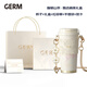 格米（germ）山茶花保溫杯女士禮物咖啡杯高顏值316不銹鋼大容量水杯吸管杯子 馥郁山茶【禮盒+手提袋】500ml