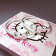 925純銀卡通hellokitty凱蒂貓開(kāi)口銀手鐲女兒童小孩生日禮物銀 老鳳祥兒童一對