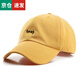 佰思騰帽子男女通用戶外遮陽(yáng)帽棒球帽釣魚(yú)新情侶春秋鴨舌帽字母刺繡韓版百搭個(gè)性潮夏季時(shí)尚男士帽子 黃色小標(biāo) 可調(diào)節(jié)（56-60cm)