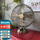 SUNKO復古臺扇家用12吋金屬臺式大風(fēng)力仿古電扇餐廳廚房宿舍懷舊電風(fēng)扇 12吋青古銅[含稅含運]