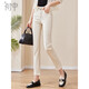 初申春秋牛仔褲女休閑百搭高腰顯瘦直筒小個(gè)子煙管九分褲S141N1077