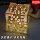 手工diy郁金香花海小夜燈材料立體魔方鏡子情侶女友閨蜜生日禮物 大款鏡花?！?0朵粉色材料】 情侶/閨蜜(走心)