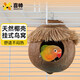 喜帥 椰殼鳥窩 虎皮鸚鵡鳥窩打洞保暖椰子殼窩牡丹鳥巢鳥籠配件用品