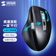 SANWA SUPPLY山業(yè)人體工學(xué)無(wú)線藍(lán)牙雙模鼠標(biāo) 快速滾輪 雙滾輪鼠標(biāo)  Win/Mac適用 辦公游戲 2.4G+藍(lán)牙 黑色