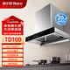 雅樂(lè )思TD100/TD101/TD102家用抽油煙機（有60/70/90寬可選）20m3大吸力帶揮手體感高溫自清潔-門(mén)店自裝 CXW-300-TD100（機身寬600mm）