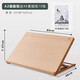 豐豐（STATIONERY）桌面臺(tái)式胡桃色畫架水彩實(shí)木折疊油畫架套裝 【繪畫大師進(jìn)階】A2畫板架 4K素描紙10張