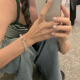 伊燦白月光貓眼石鈴鐺手鏈冷淡風(fēng)簡(jiǎn)約百搭設(shè)計(jì)高級(jí)感手串珠復(fù)古手飾女 貓眼石鈴鐺手鏈