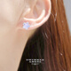 Twinkle Angel星星月亮耳釘女S925銀氣質(zhì)高級感學(xué)生簡(jiǎn)約輕奢愛(ài)心耳飾情人節禮物 星星耳釘-薄霧紫