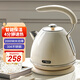 一特2000W快速燒水壺保溫一體全自動(dòng)恒溫電熱水壺高端新款家用燒開水壺304不銹鋼快燒壺 1.6L 象牙白