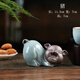 康樂品 哥窯茶寵擺件 開片可養(yǎng)十二生肖手工茶玩迷你可愛茶臺(tái)創(chuàng)意擺件 哥窯十二生肖茶寵-豬