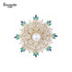 Eternelle法國永恒設計感胸花女氣質(zhì)雪花胸針高檔精致絲巾扣生日禮物