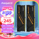 阿斯加特（Asgard）16GB(8GBx2)套装 DDR4 3200 台式机内存条 金伦加-黑橙甲 TUF联名款