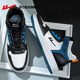 回力官方高幫男鞋春季保暖皮面滑板鞋男緩震運動(dòng)鞋男休閑鞋子男空軍 白黑【潮流出行】 42