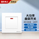 國際電工86型帶指示燈20A大功率開關(guān)面板雙斷電源電熱水器曲架大電流開關(guān) 20A大功率曲架開關(guān)【白色】