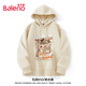 班尼路（Baleno）連帽衛(wèi)衣男春秋季潮流ins簡約大碼帶帽上衣男生寬松慵懶純色帽衫