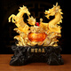 吉善堂財富共贏(yíng)聚寶盆龍馬精神擺件客廳酒柜玄關(guān)辦公室裝飾喬遷開(kāi)業(yè)禮品 18#財富共贏(yíng) 沙金色