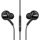 愛科技（AKG）S8/S9適用耳機AKG原裝note20入耳式線控S23重低音S10手機耳機 3.5mm圓插口/線控帶麥(黑色)AK