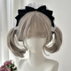 初享（CHUXIANG）doll感Lolita發(fā)箍復古cos女仆黑白發(fā)飾可愛(ài)洛麗塔蝴蝶結kc頭箍萌 黑色Lolita發(fā)箍