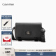 Calvin Klein Jeans男士通勤简约贴片翻盖经典单肩斜挎邮差包相机包HH3817 001-太空黑 OS