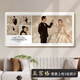 夢(mèng)叁月相框多宮格掛墻定制高清照片沖洗放大制作婚紗照結婚照全家福diy 拉菲金-我們的愛(ài)【五宮格】 48寸掛墻【60*120cm】
