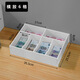 錢(qián)幣錢(qián)柜隔斷抽屜服裝店分隔吧臺箱柜零錢(qián)收納盒多功能收銀臺紙幣 橫放6格1個(gè)