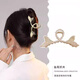 向晚 韓版蝴蝶結(jié)抓夾后腦勺盤發(fā)氣質(zhì)發(fā)卡簡(jiǎn)約發(fā)夾子頭飾鯊魚夾女 交叉仿珍珠魚尾抓夾