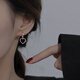 伊燦s925銀針愛心吊墜耳環(huán)女2025新款爆款小眾設(shè)計感氣質(zhì)時尚耳釘耳飾 s925銀針愛心耳環(huán)