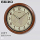 SEIKO精工時(shí)鐘家用免打孔13英寸32cm夜光掛墻表臥室客廳簡(jiǎn)約掛鐘