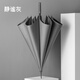 左都（ZUODU）LED長(cháng)柄雨傘超大多人直桿男士商務(wù)加大加固加厚結實(shí)抗風(fēng)女直柄傘 【靜謐灰】LED照明手柄+抗風(fēng)暴