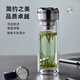憶壺茶雙層水杯男女士玻璃茶杯個(gè)人專(zhuān)用泡茶杯子車(chē)載辦公便攜水杯 300ML雙層加厚玻璃杯