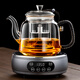 borun HOME加厚玻璃茶壺煮茶器蒸燒水壺1.3L大容量養(yǎng)生壺自動(dòng)電陶爐茶具套裝 A款編繩蒸煮壺+鋁合金灰色爐 1.3L
