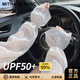 MITHAOL KUSC防曬袖套女2025新款蕾絲冰袖防紫外線夏季開車騎行戶外冰絲護袖 高密度蕾絲白 均碼