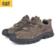 卡特（CAT）男鞋2023新款低幫鞋工作鞋戶(hù)外運動(dòng)休閑頭層牛皮男式鞋子