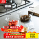霜山玻璃碗三件套家用鳥(niǎo)嘴料理碗套裝烘焙拌沙拉調(diào)料碗微波爐可用 【3件套】170ml+320ml+630ml