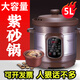 三源紫砂電燉鍋10L砂鍋商用大容量陶瓷電燉鍋全自動(dòng)湯煲煮粥神器稀飯 5升電腦款（適合3-5人） 5L