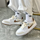 耐克（NIKE）FULL FORCE LOW防滑耐磨復(fù)古低幫潮流舒適輕便男鞋運(yùn)動(dòng)休閑板鞋 HJ3485-121棕白褐 39 (245mm)