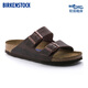BIRKENSTOCK勃肯德國(guó)進(jìn)口男女款牛皮革涂油軟底Arizona雙扣涼拖鞋 棕色常規(guī)版0452761 42