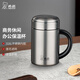 希諾（HEENOOR）保溫杯男士辦公杯大容量杯子帶手柄帶濾網(wǎng)長(zhǎng)輩泡茶水杯禮盒裝 珠光本色500ml
