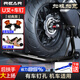 摩托車起車架便攜重機(jī)車起落升降修理工具前后輪支撐封車停駐車架 出口加粗D款【U叉+車釘】酷黑