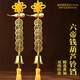 山迪六帝錢(qián)掛件黃繩銅鈴鐺五帝錢(qián)真品銅錢(qián)入戶(hù)門(mén)五黃二黑門(mén)對門(mén)掛件 2.8加厚六帝銅葫蘆鈴鐺(一對裝)
