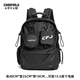 CHAOFANJI潮梵紀日系潮牌雙肩包男女中性款學(xué)生書(shū)包大容量防水背包旅行包 黑色大號 【加購下單送熊貓掛件】